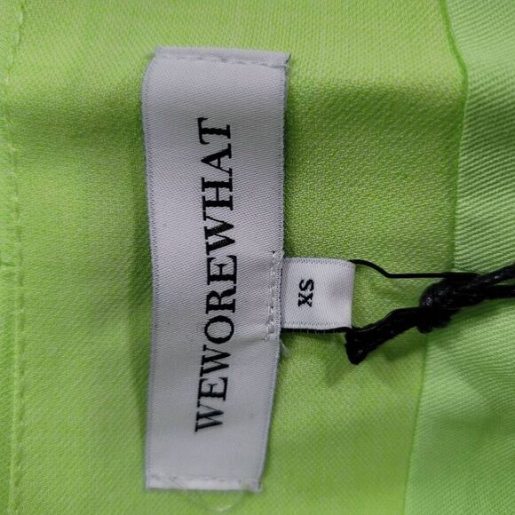 WeWoreWhat Sharp Green Suiting Blazer Skirt X-Small - Picture 5 of 6